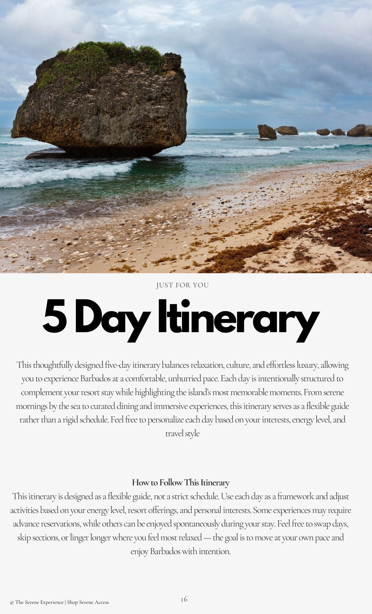 Barbados, Guide and  Itinerary + 5 Luxury Resort Options/Digital Download