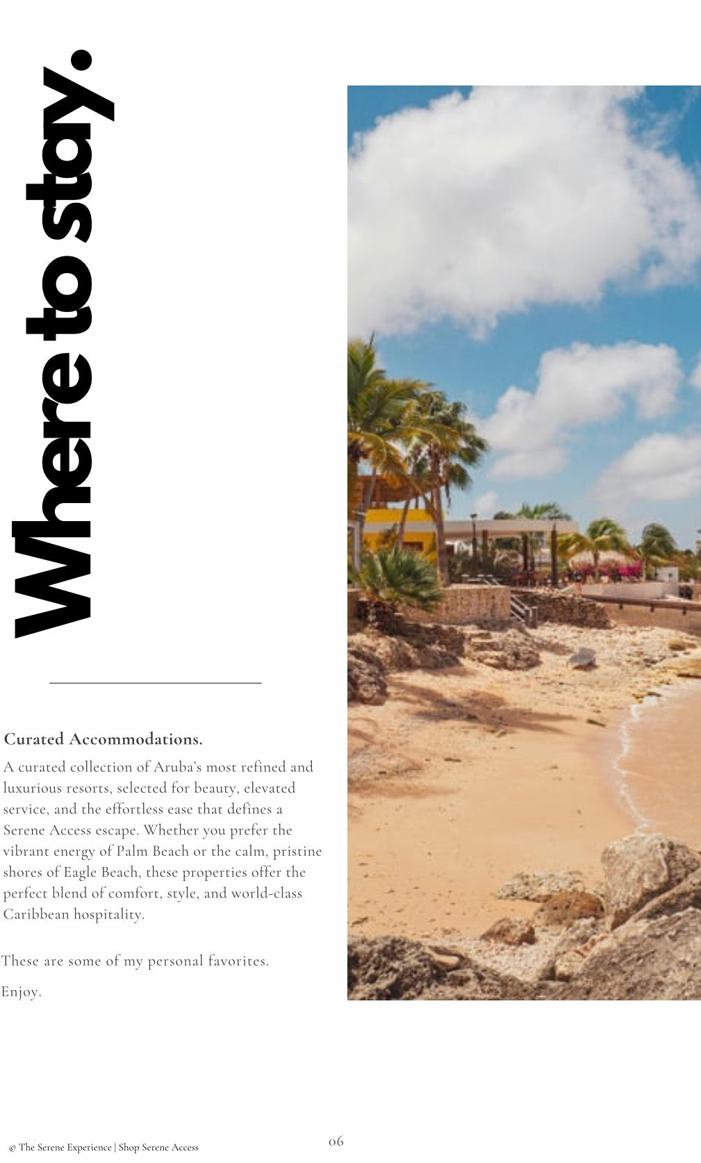 Aruba Travel Guide, Itinerary + 6 Accommodation Recommendations/Digital Download
