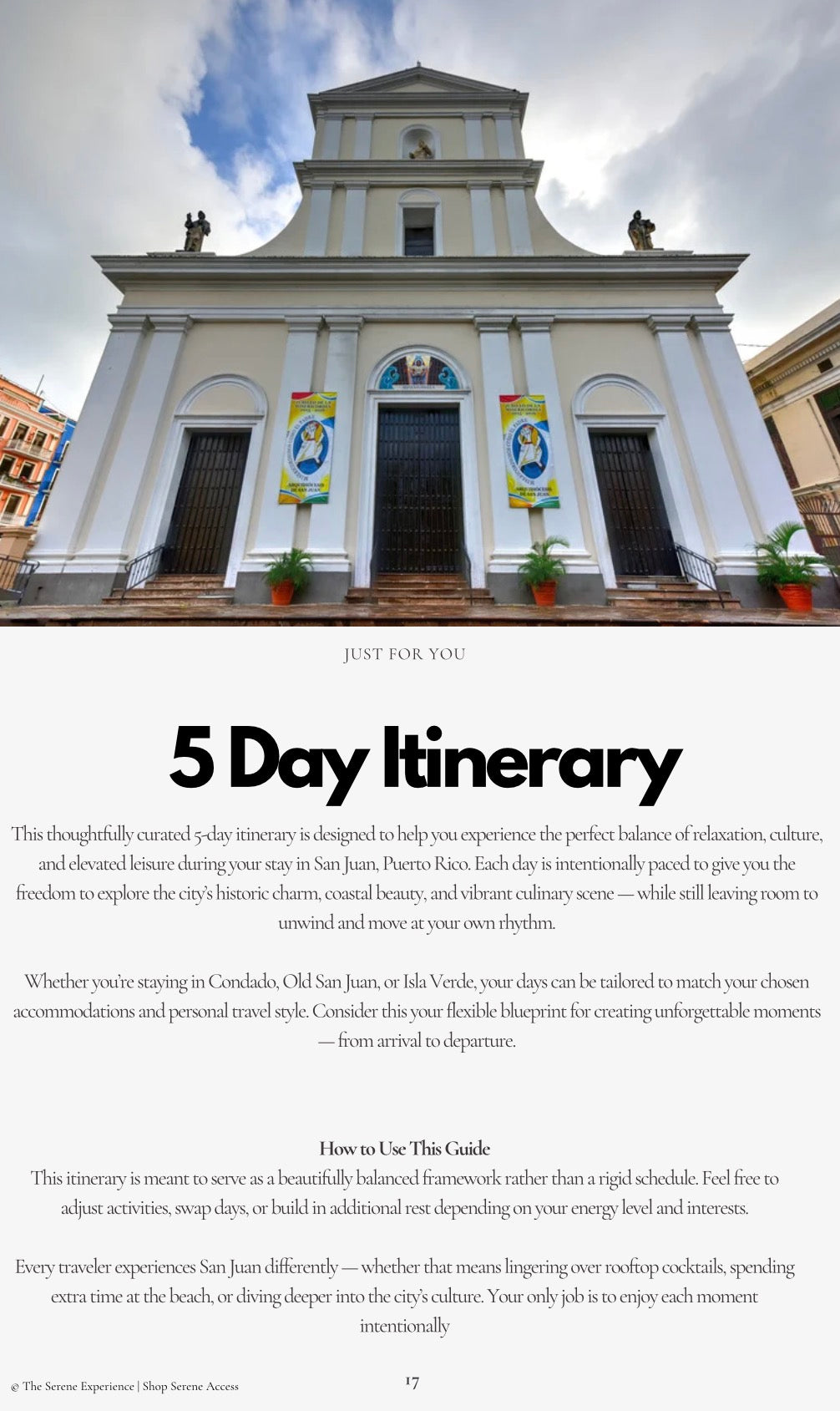 San Juan, Puerto Rico Travel Guide, Itinerary + 6 Accommodation Recommendations/ Digital Download