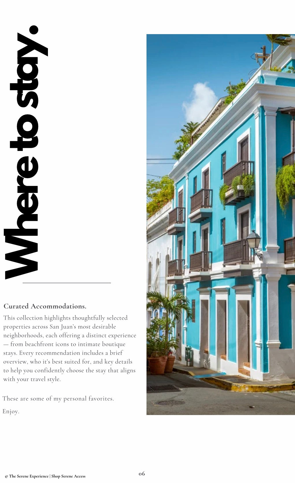 San Juan, Puerto Rico Travel Guide, Itinerary + 6 Accommodation Recommendations/ Digital Download