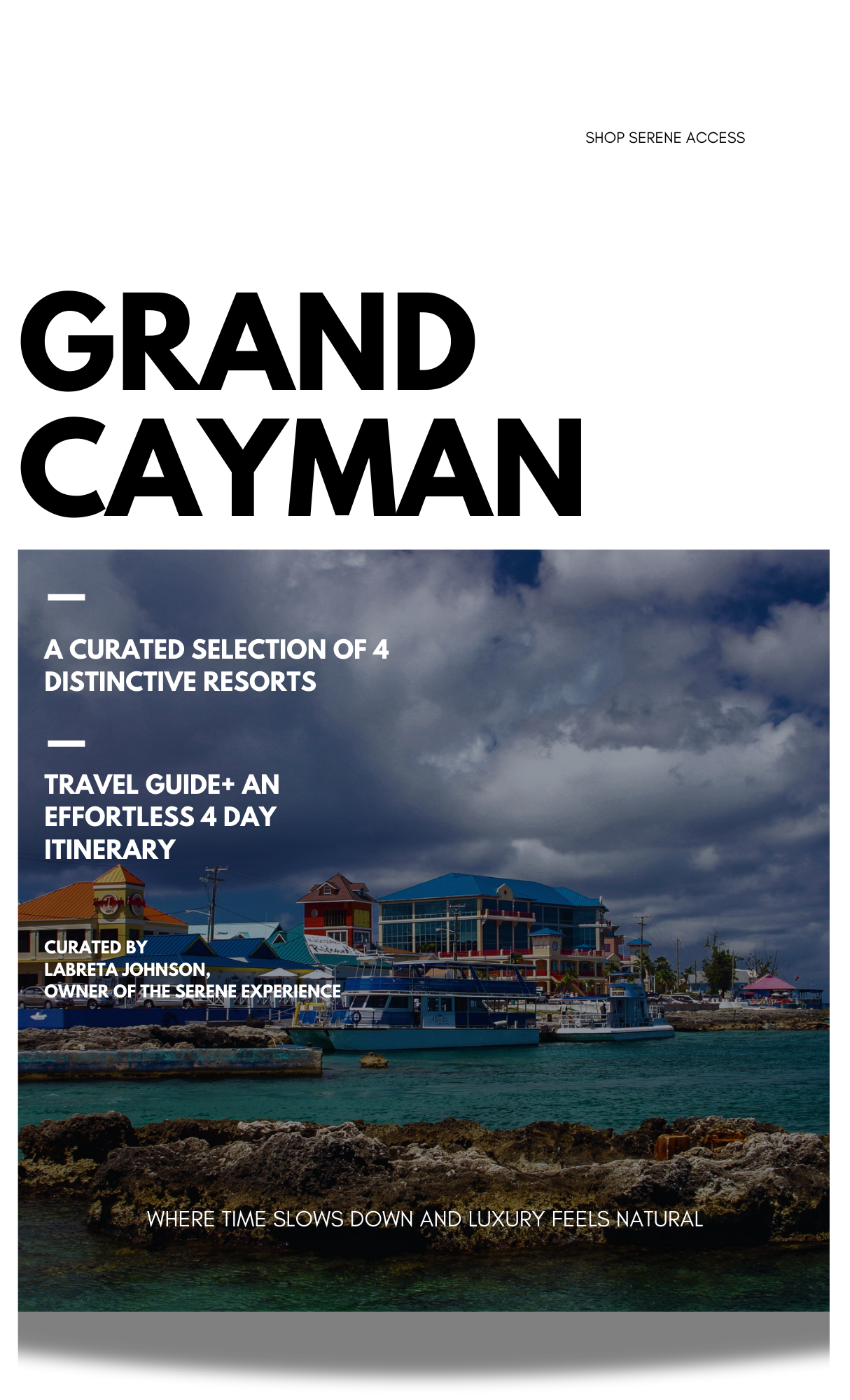 **NEW**Grand Cayman Travel Guide, Itinerary + 4 Accommodation Recommendations/ Digital Download