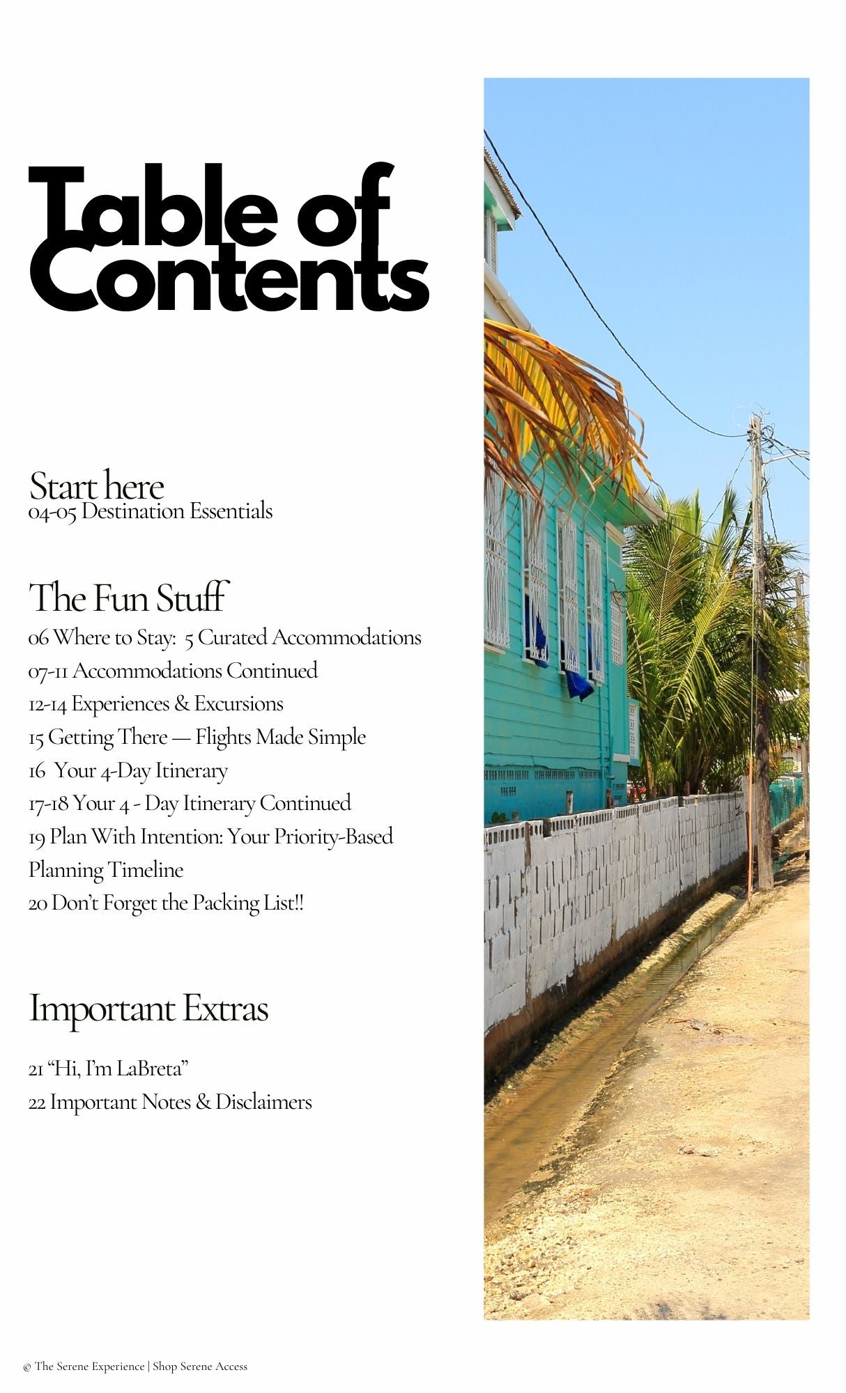 *NEW* Belize Travel Guide, Itinerary + 5 Accommodation Recommendations/Digital Download