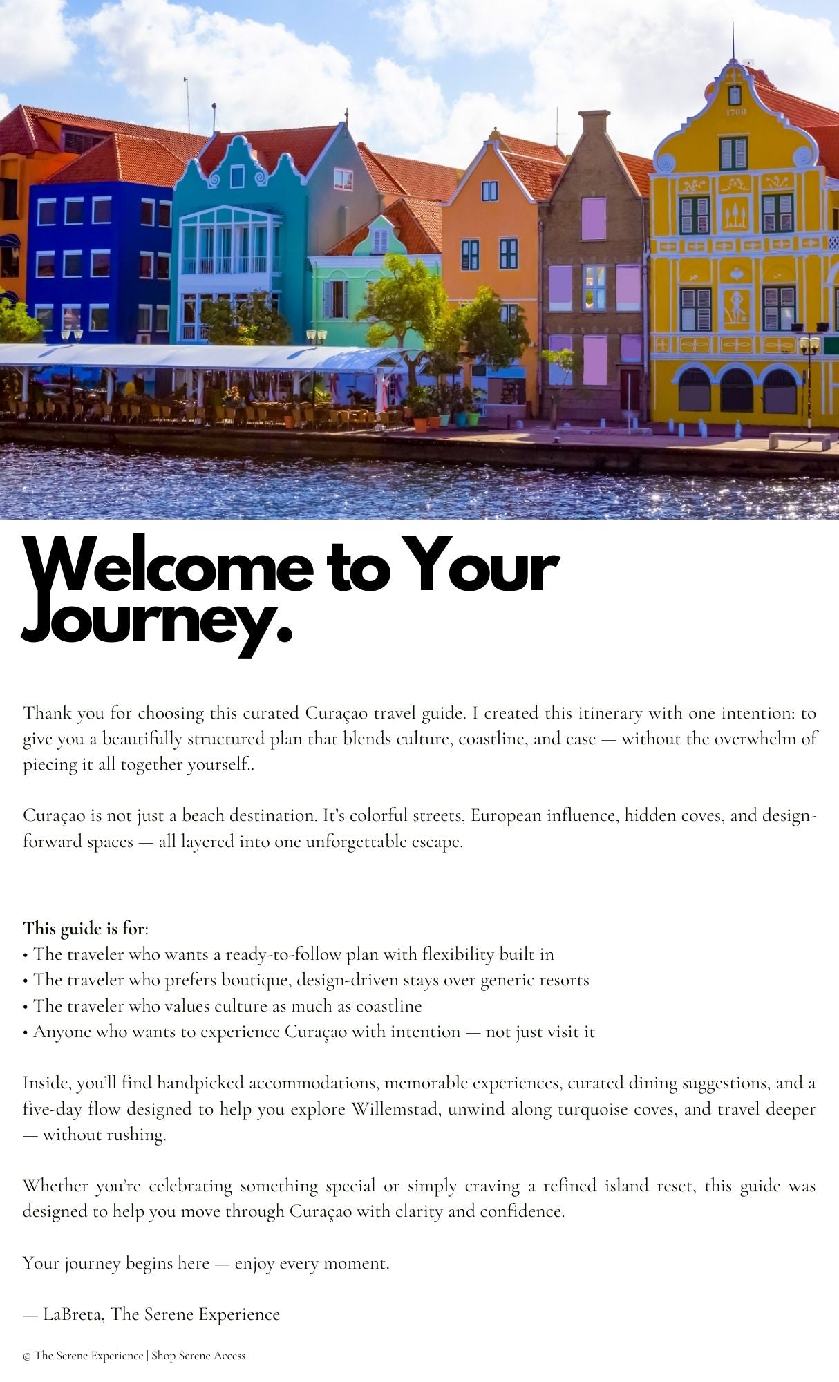 *NEW*Curacao Travel Guide, Itinerary + 6 Accommodation Recommendations/Digital Download