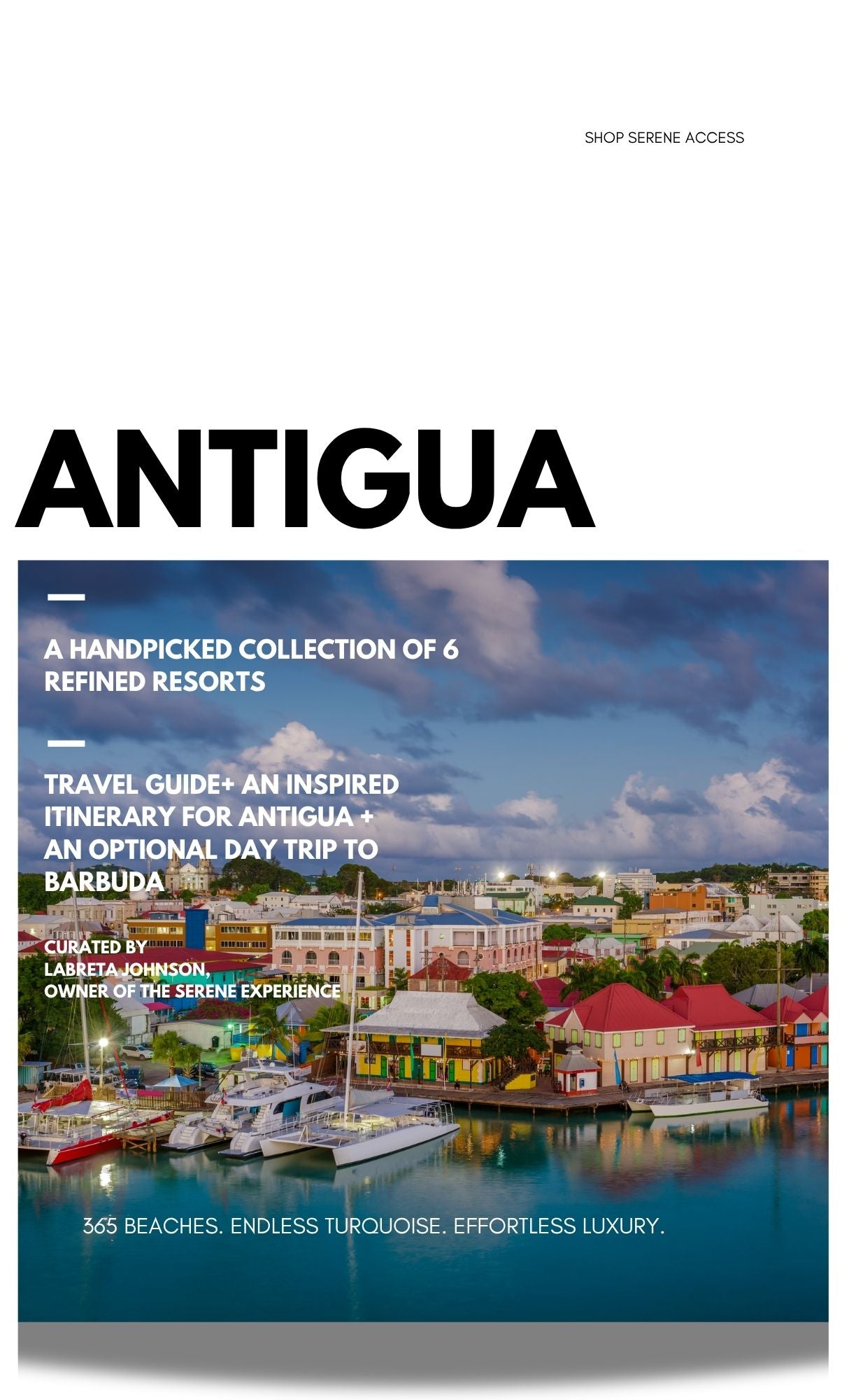 *NEW* Antigua Travel Guide, Itinerary + 6 Accommodation Recommendations/Digital Download