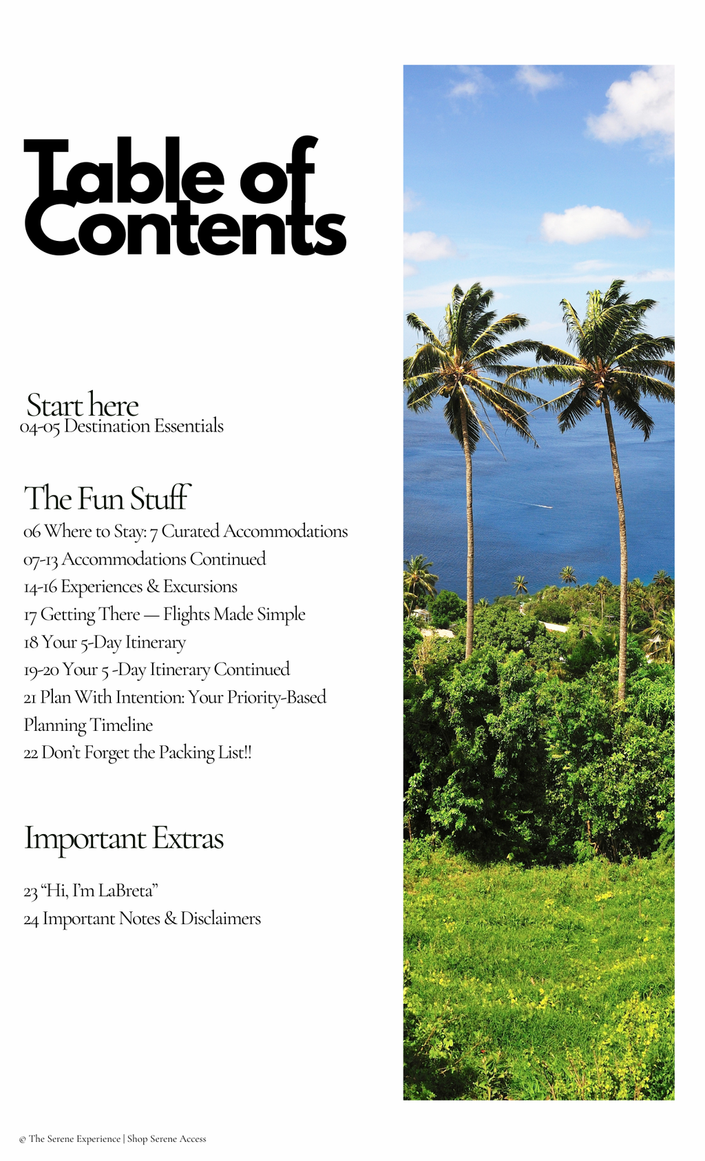 Saint Lucia: Guide and Itinerary + 7 Luxury Accommodation Recommendations/Digital Download