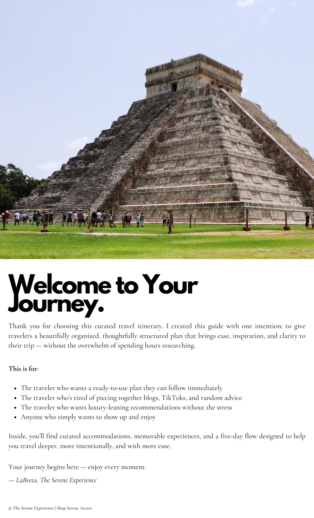 Mexico Caribbean, Guide and  Itinerary + 7 Luxury Resort Options/Digital Download